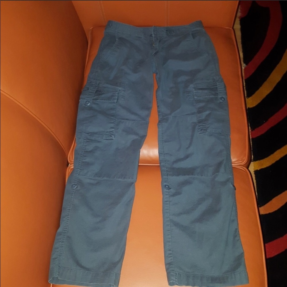 Prana hiking/cargo pants, Size 2, slate blue!